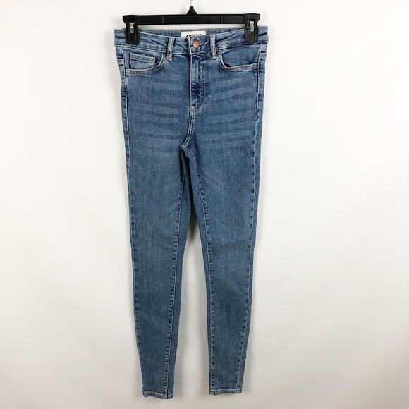 Aware Vero Moda Womens SOPHIA Jeans XS US 2-4 Blue High rise Skinny Fit NWT - Picture 1 of 6